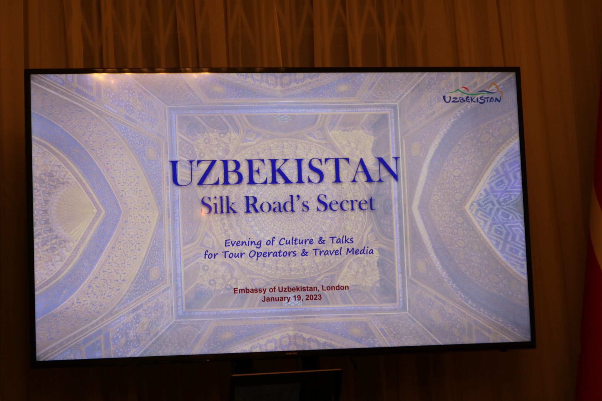 Uzbek Embassy hosts event to promote tourism and cultural diversity of